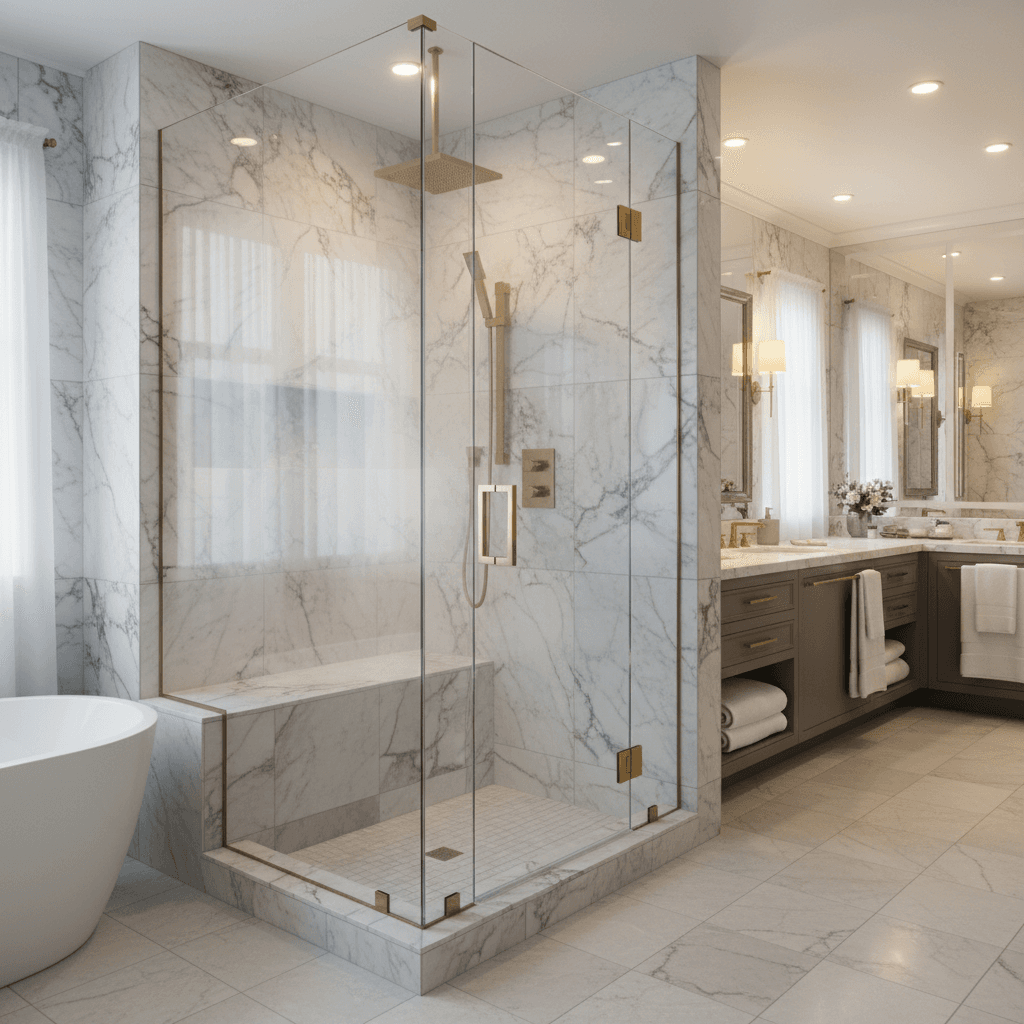 Steam shower installation