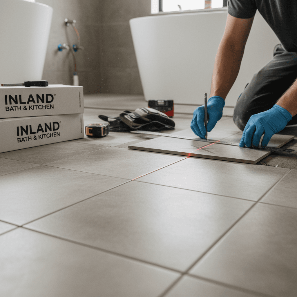 Precision tile layout measurements