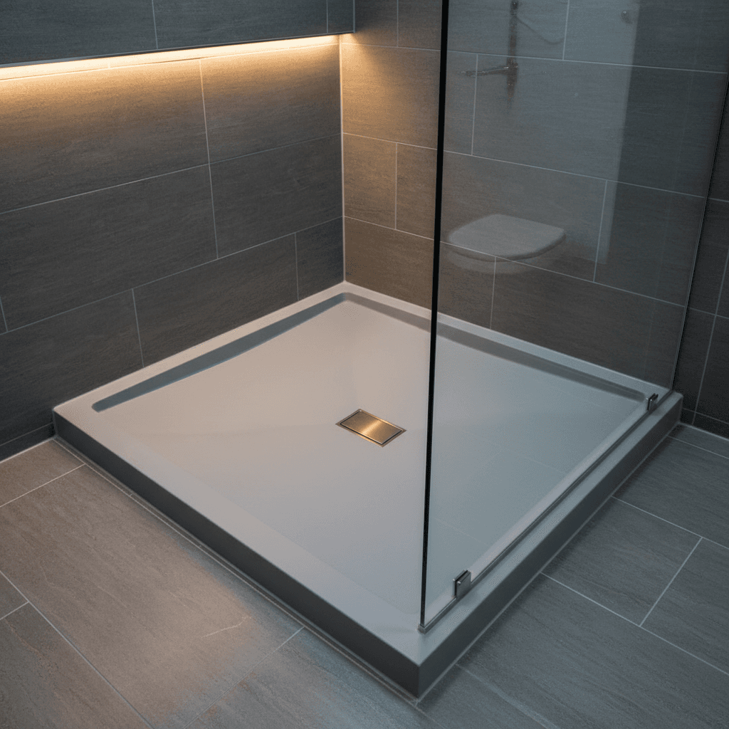 Custom shower pan