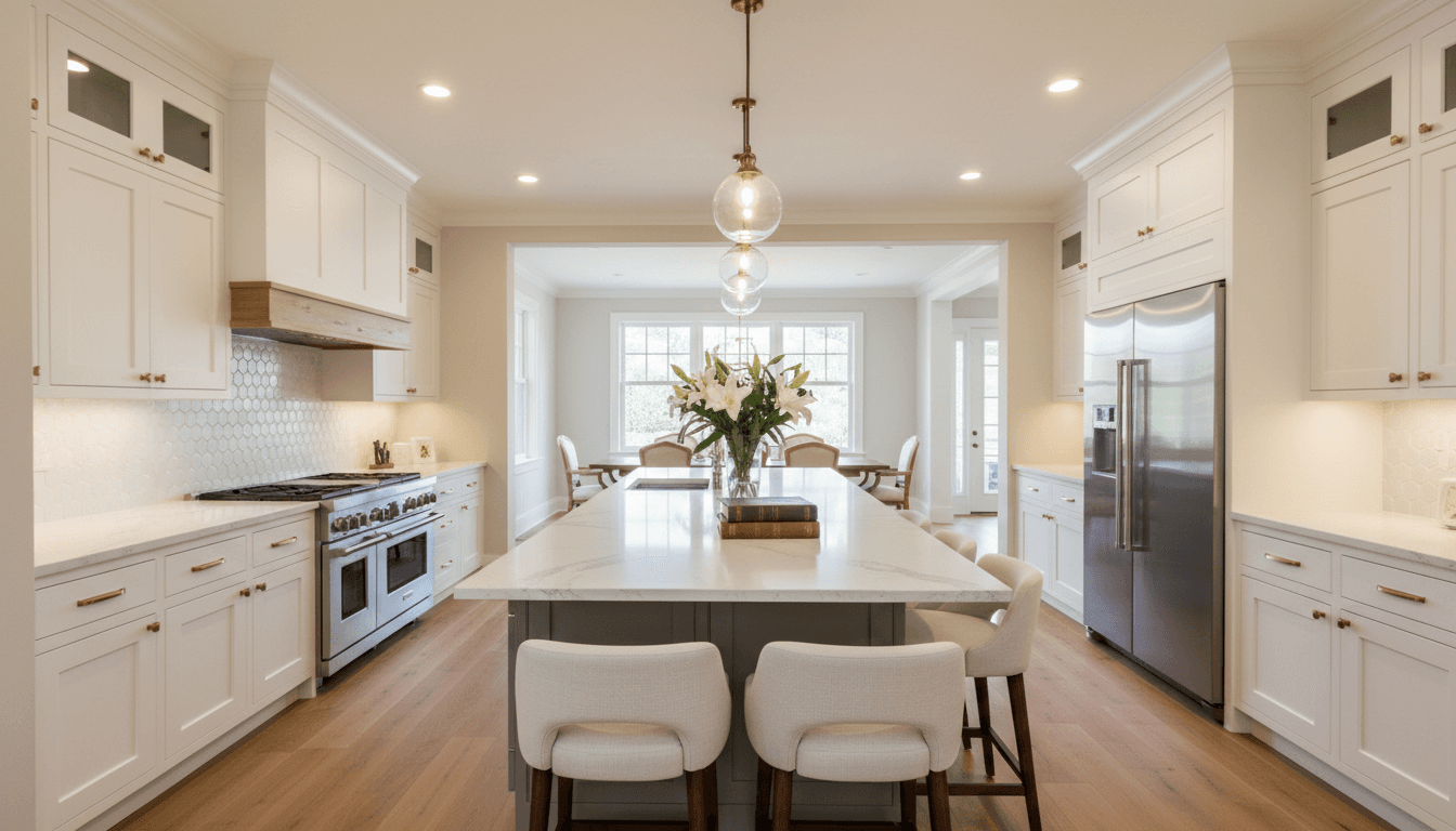 Complete kitchen renovation showcasing all elements